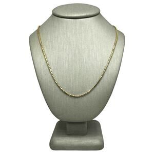 14K Yellow Gold Rounded Box Link Chain (13491)